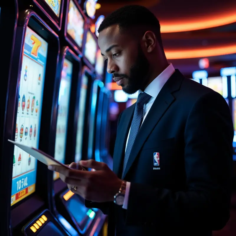 Coach Mike analyzing slot machine data